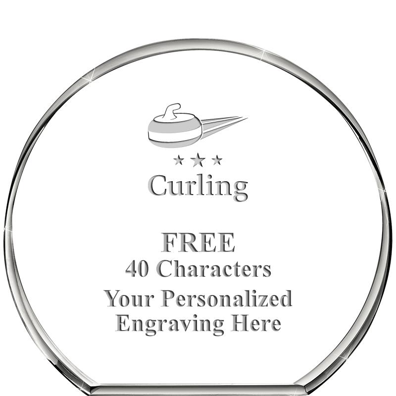 4"STANDING CIRCLE PAPERWEIGHT