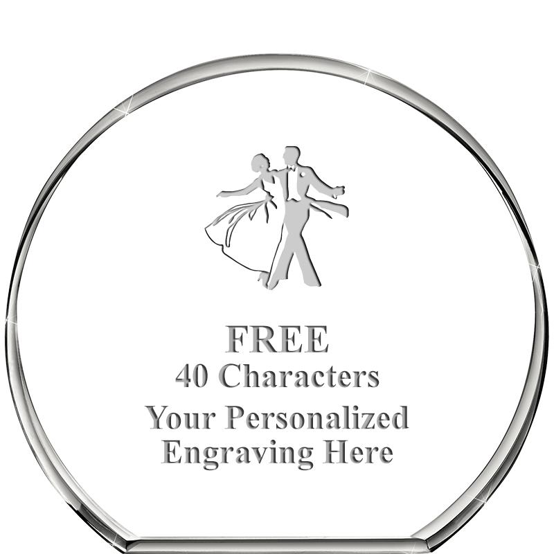 4"STANDING CIRCLE PAPERWEIGHT