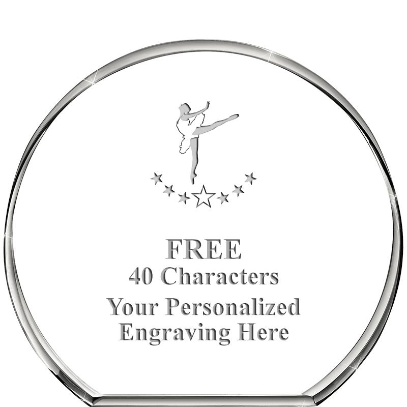 4"STANDING CIRCLE PAPERWEIGHT