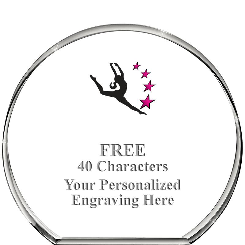 4"STANDING CIRCLE PAPERWEIGHT