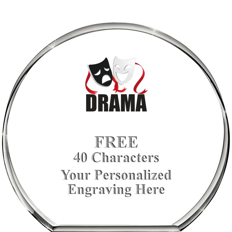 4"STANDING CIRCLE PAPERWEIGHT