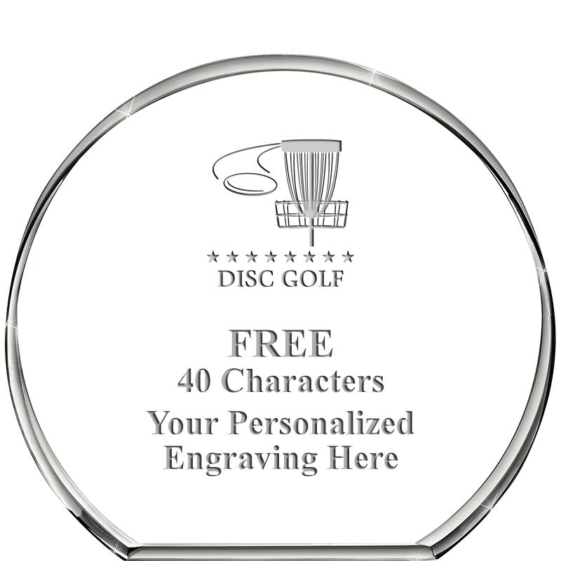 4"STANDING CIRCLE PAPERWEIGHT