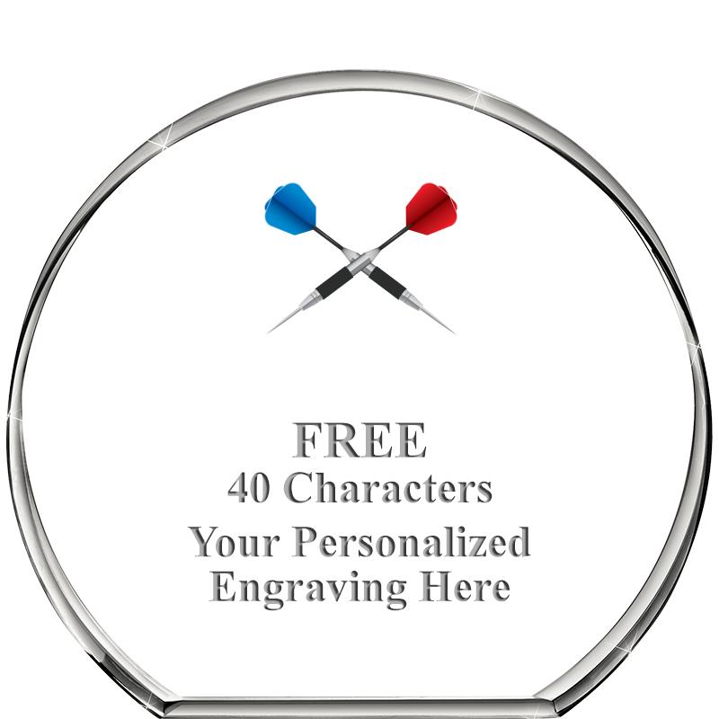 4"STANDING CIRCLE PAPERWEIGHT