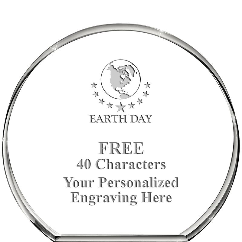 4"STANDING CIRCLE PAPERWEIGHT