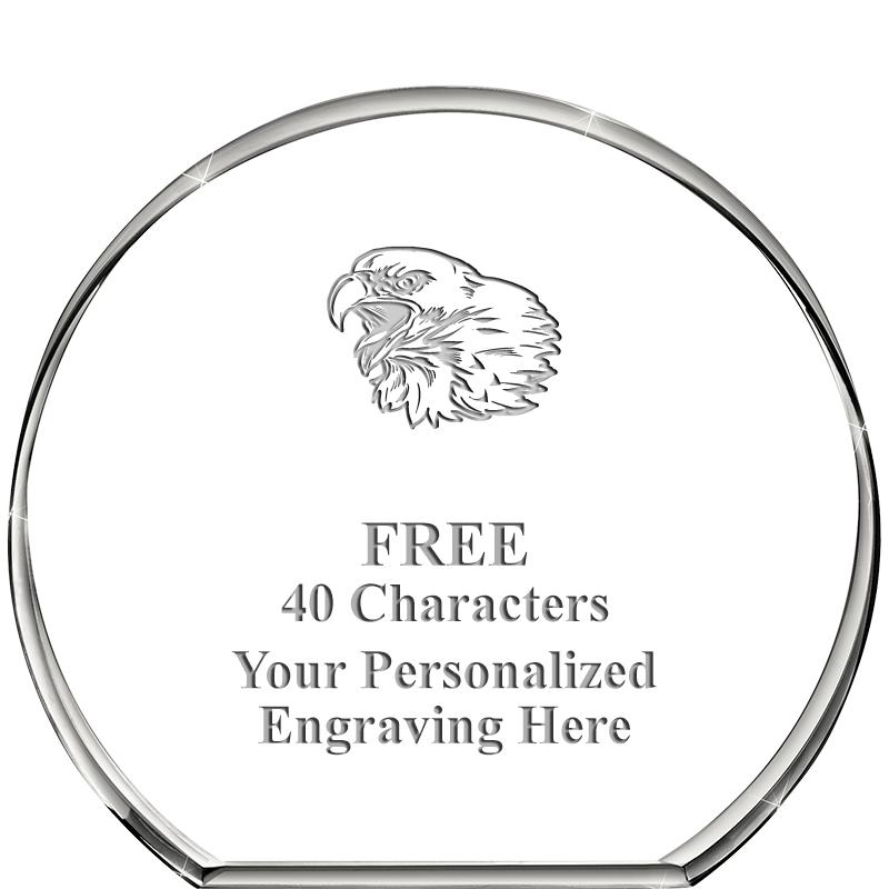 4"STANDING CIRCLE PAPERWEIGHT