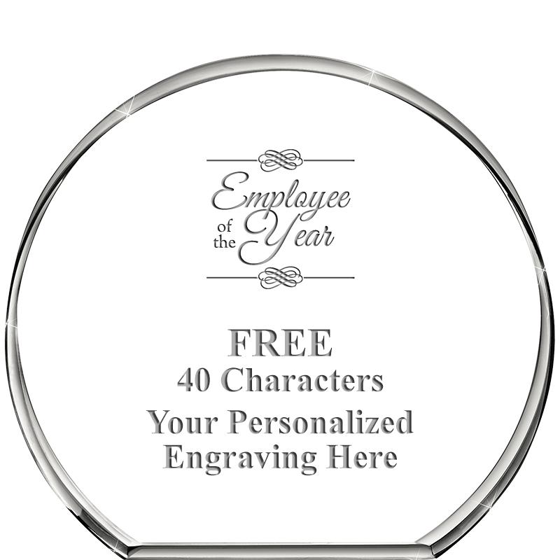 4"STANDING CIRCLE PAPERWEIGHT