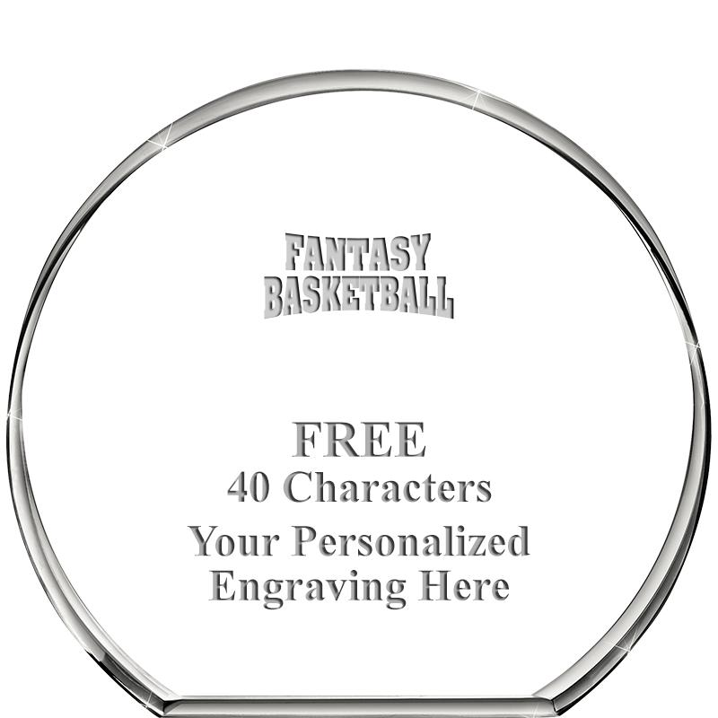 4"STANDING CIRCLE PAPERWEIGHT