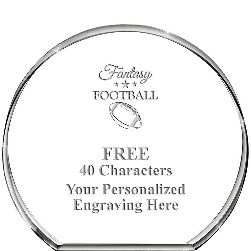 4"STANDING CIRCLE PAPERWEIGHT