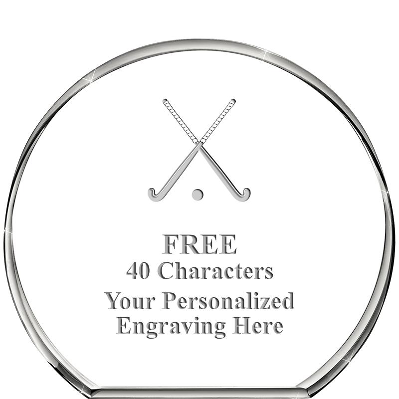 4"STANDING CIRCLE PAPERWEIGHT