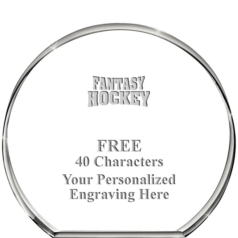 4"STANDING CIRCLE PAPERWEIGHT