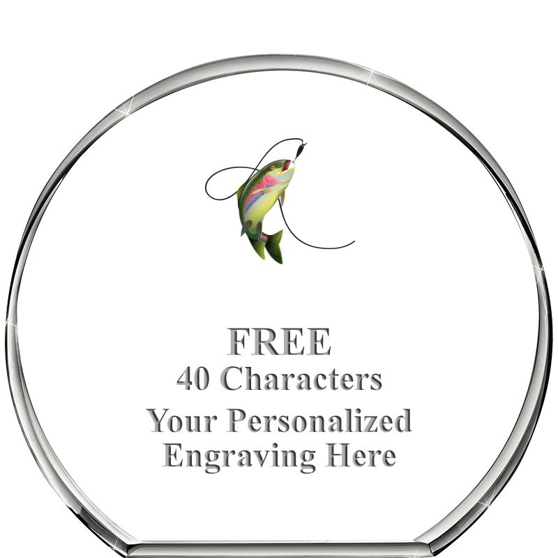 4"STANDING CIRCLE PAPERWEIGHT