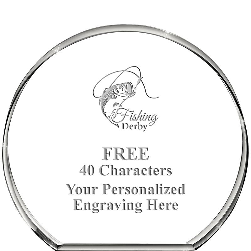 4"STANDING CIRCLE PAPERWEIGHT