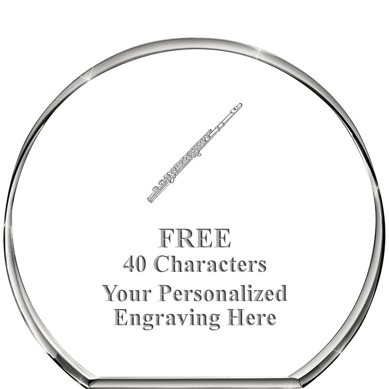 4"STANDING CIRCLE PAPERWEIGHT