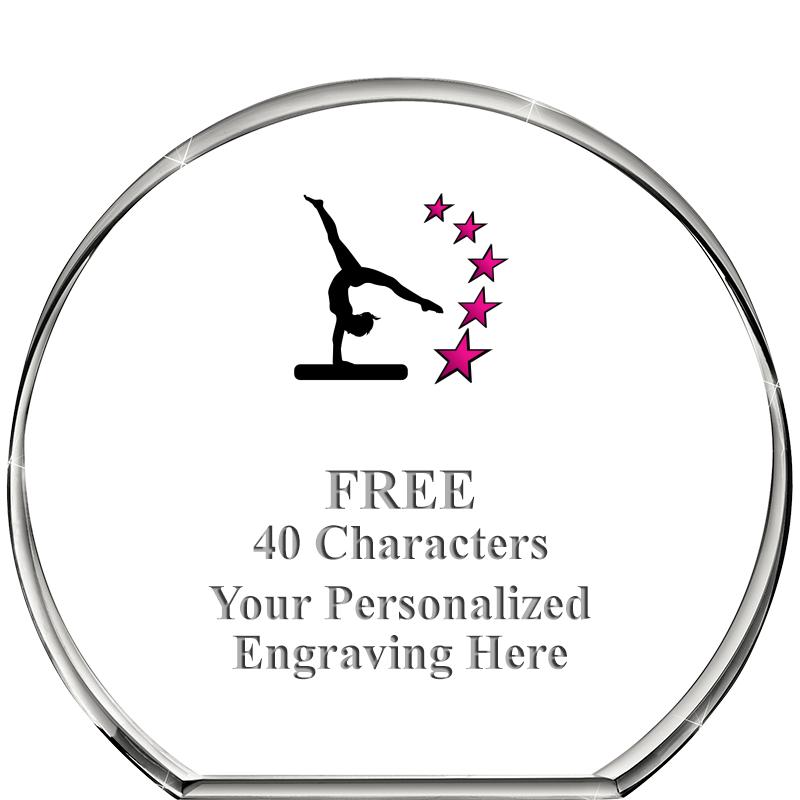 4"STANDING CIRCLE PAPERWEIGHT