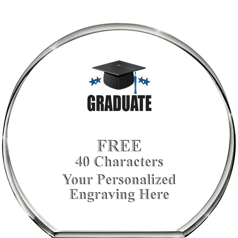 4"STANDING CIRCLE PAPERWEIGHT