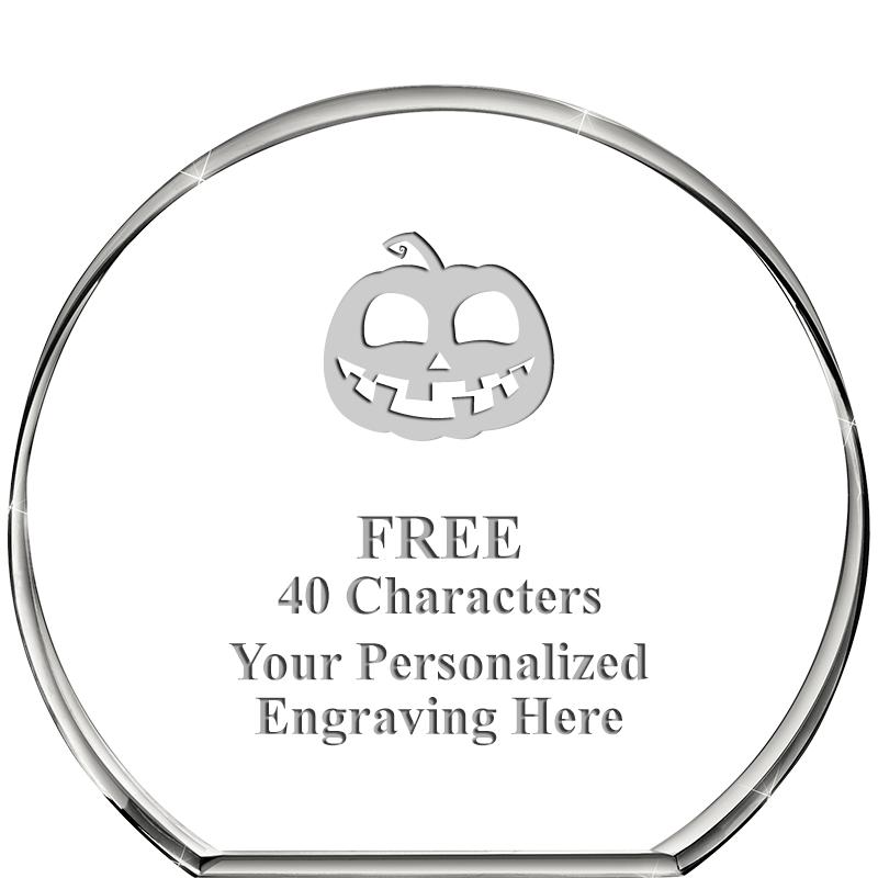 4"STANDING CIRCLE PAPERWEIGHT