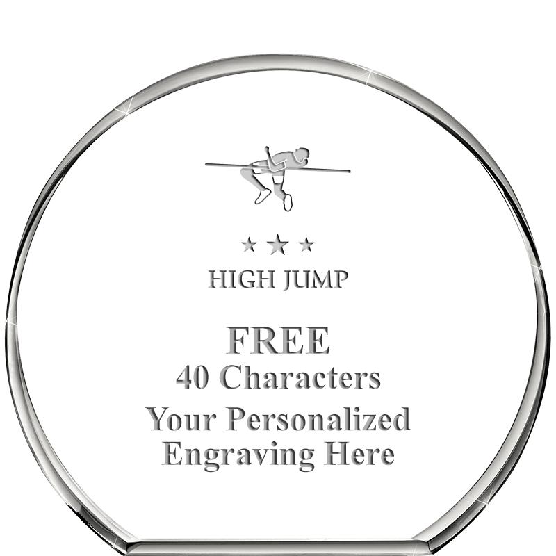 4"STANDING CIRCLE PAPERWEIGHT