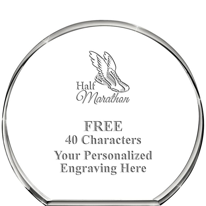 4"STANDING CIRCLE PAPERWEIGHT