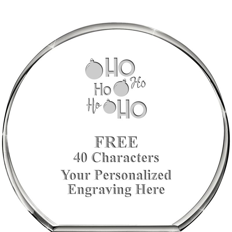 4"STANDING CIRCLE PAPERWEIGHT