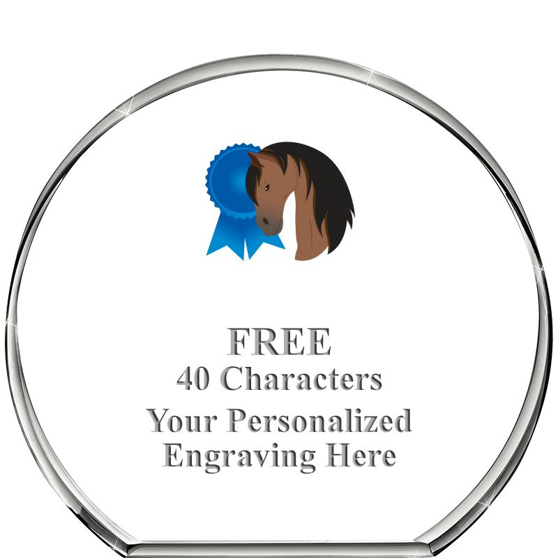 4"STANDING CIRCLE PAPERWEIGHT