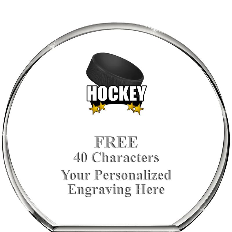 4"STANDING CIRCLE PAPERWEIGHT