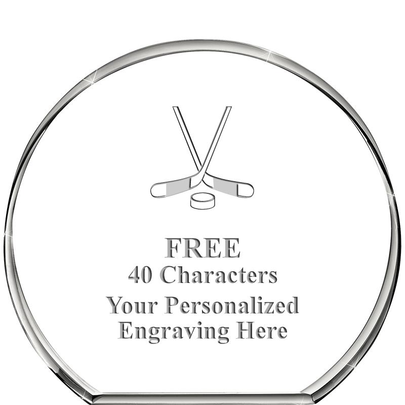 4"STANDING CIRCLE PAPERWEIGHT