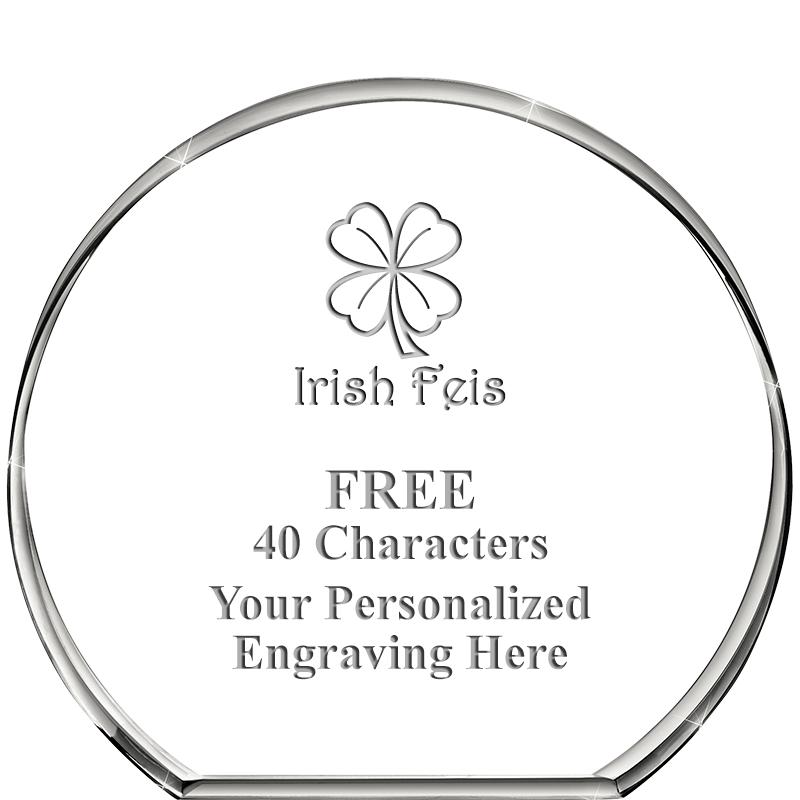 4"STANDING CIRCLE PAPERWEIGHT