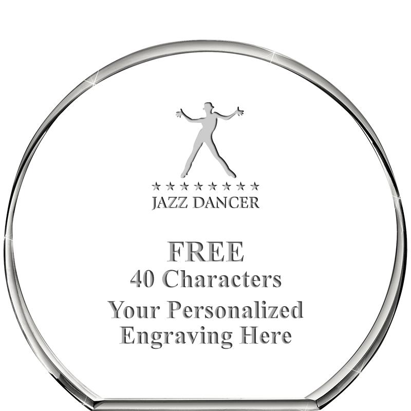 4"STANDING CIRCLE PAPERWEIGHT