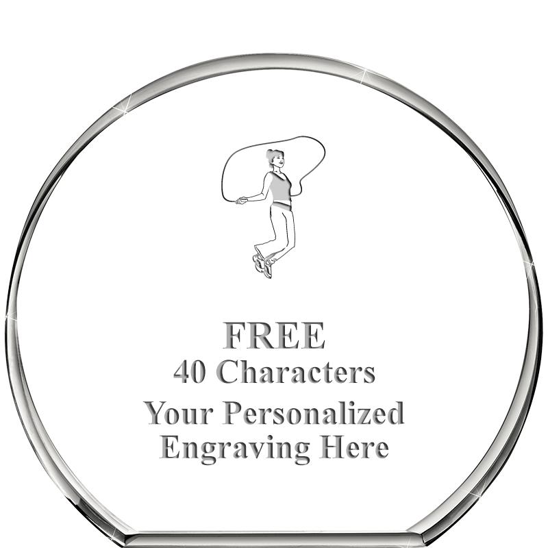 4"STANDING CIRCLE PAPERWEIGHT