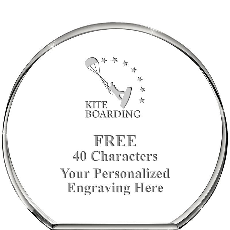4"STANDING CIRCLE PAPERWEIGHT