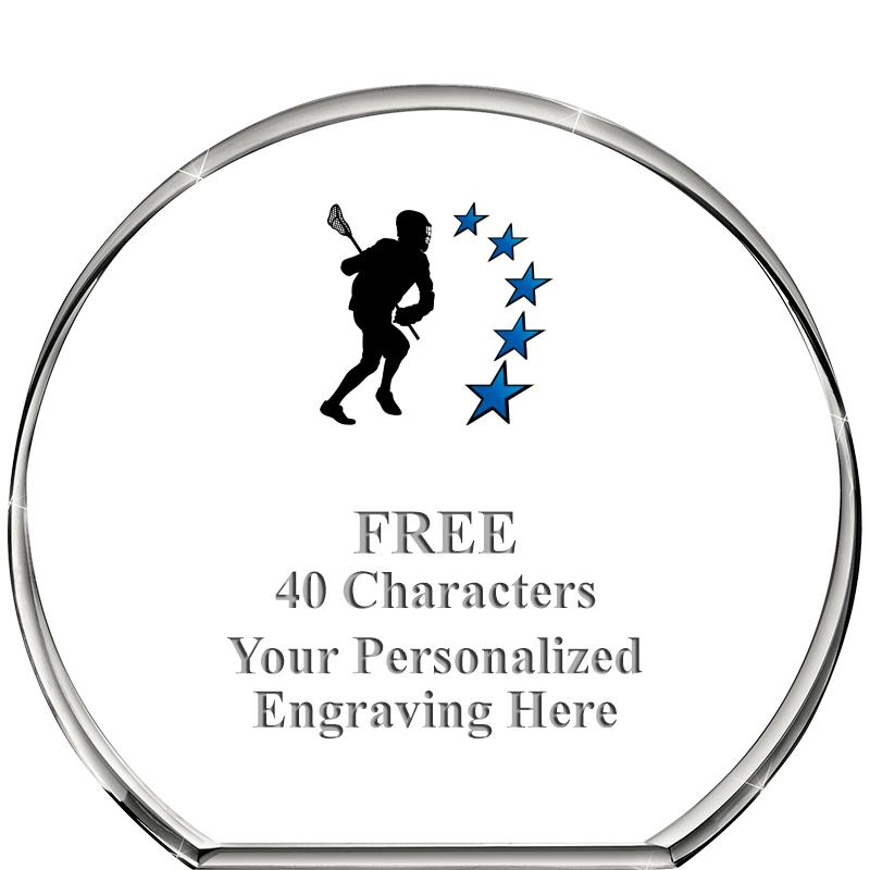 4"STANDING CIRCLE PAPERWEIGHT