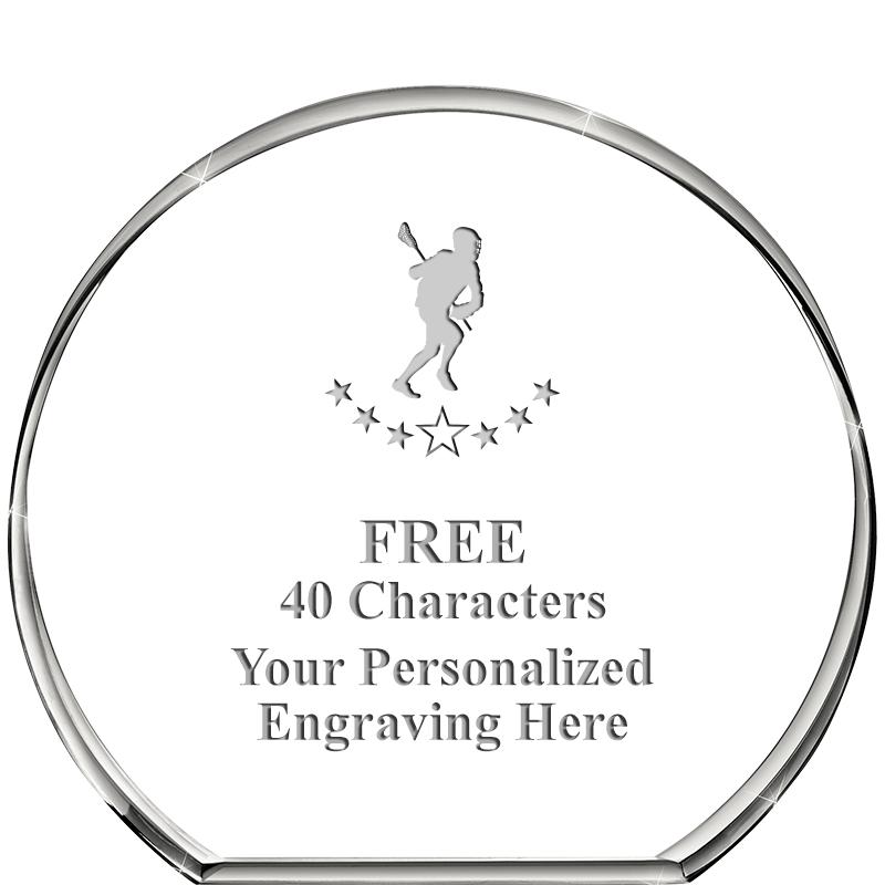 4"STANDING CIRCLE PAPERWEIGHT