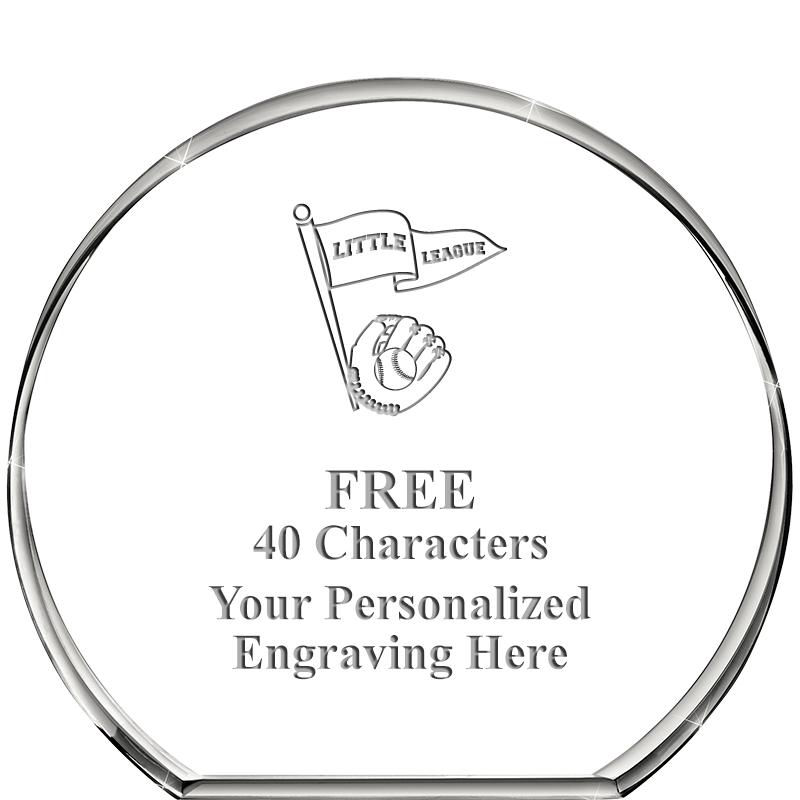 4"STANDING CIRCLE PAPERWEIGHT