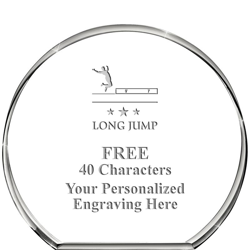 4"STANDING CIRCLE PAPERWEIGHT