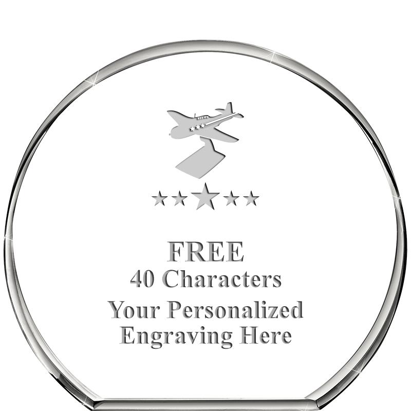 4"STANDING CIRCLE PAPERWEIGHT