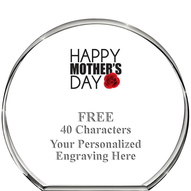 4"STANDING CIRCLE PAPERWEIGHT