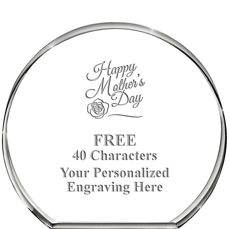 4"STANDING CIRCLE PAPERWEIGHT