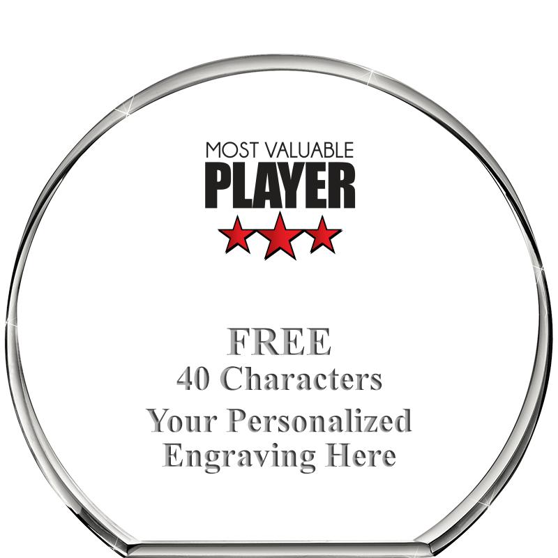 4"STANDING CIRCLE PAPERWEIGHT