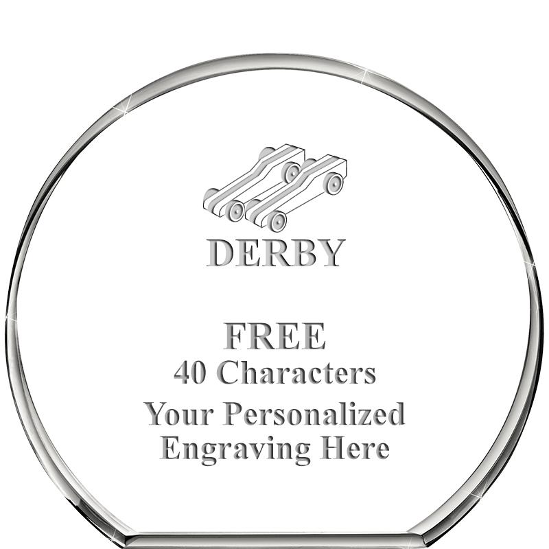 4"STANDING CIRCLE PAPERWEIGHT