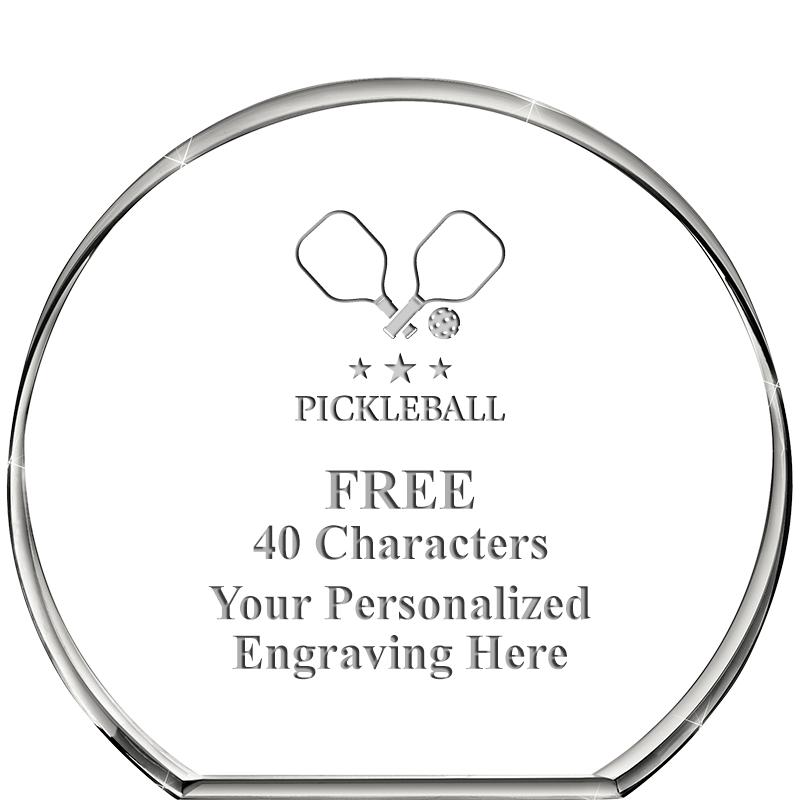 4"STANDING CIRCLE PAPERWEIGHT