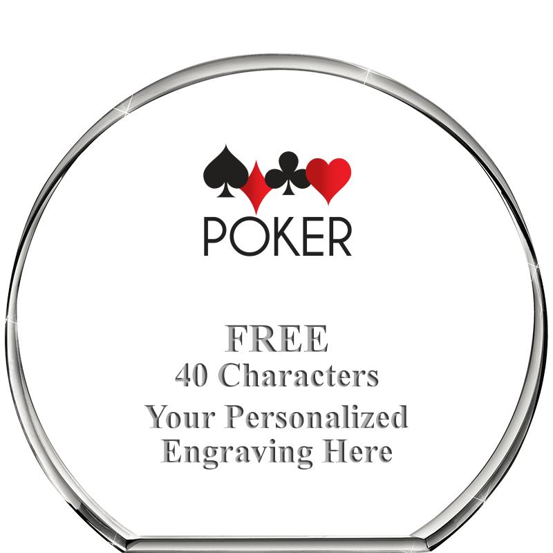 4"STANDING CIRCLE PAPERWEIGHT