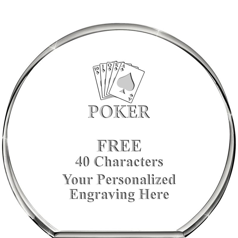 4"STANDING CIRCLE PAPERWEIGHT