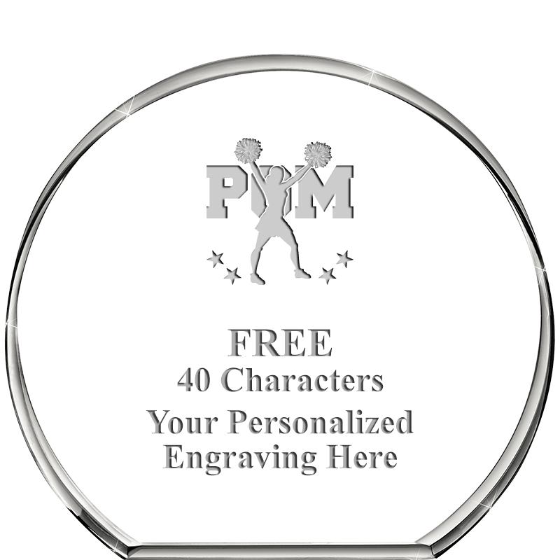 4"STANDING CIRCLE PAPERWEIGHT