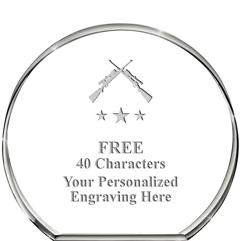 4"STANDING CIRCLE PAPERWEIGHT