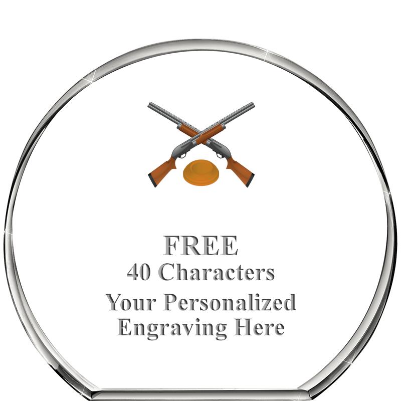 4"STANDING CIRCLE PAPERWEIGHT