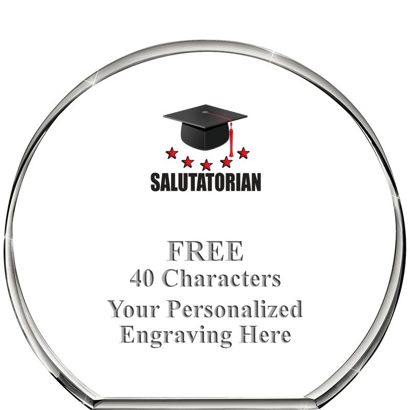 4"STANDING CIRCLE PAPERWEIGHT