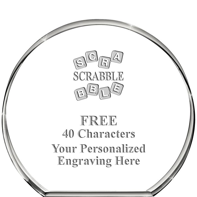 4"STANDING CIRCLE PAPERWEIGHT