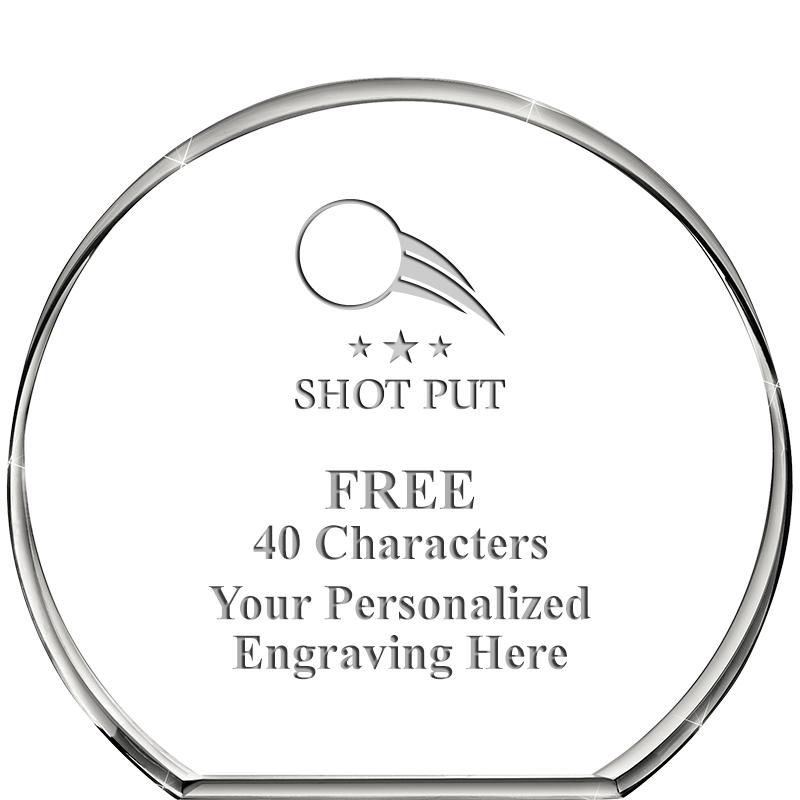 4"STANDING CIRCLE PAPERWEIGHT