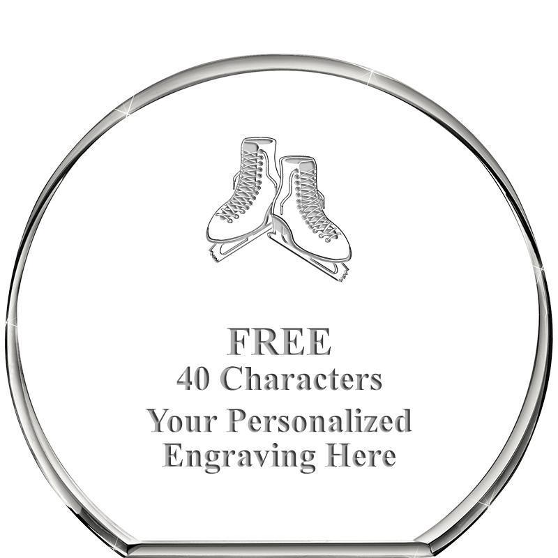 4"STANDING CIRCLE PAPERWEIGHT