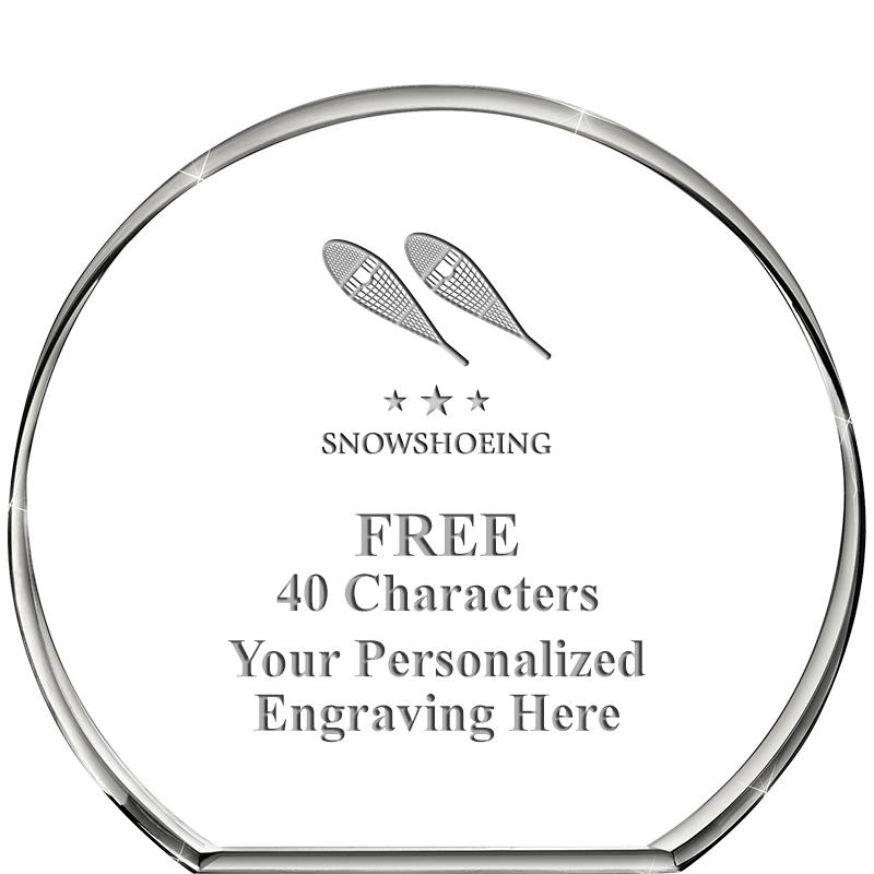 4"STANDING CIRCLE PAPERWEIGHT